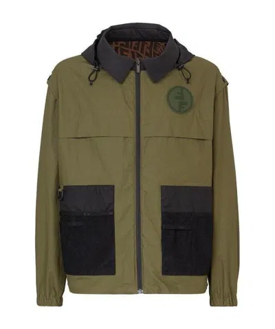 Fendi Lightweight Reversible Jacket In Black