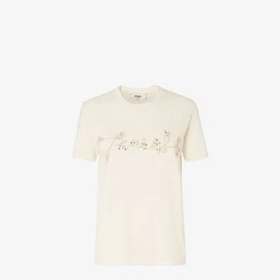 Fendi Linen And Cotton T-shirt