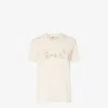 Fendi Linen And Cotton T-shirt In Neutral