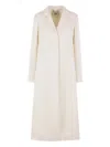 Fendi Linen Coat In White
