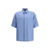 Fendi Linen Shirt In Blue
