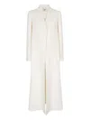 Fendi Linen Single-breasted Coat In Neutral
