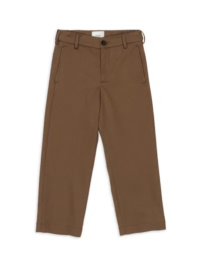 Fendi Kids' Little Boy's & Boy's Ff Tape Pants In Brown