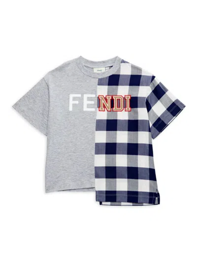 FENDI LITTLE BOY'S & BOY'S TWOFER LOGO TEE