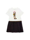FENDI LITTLE GIRL'S & GIRL'S CHECK T SHIRT DRESS