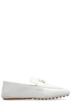 Fendi Hardware Square Toe Studded Sole Loafers