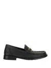 Fendi Men  O' Lock Leather Loafer With Ff Insert In Black