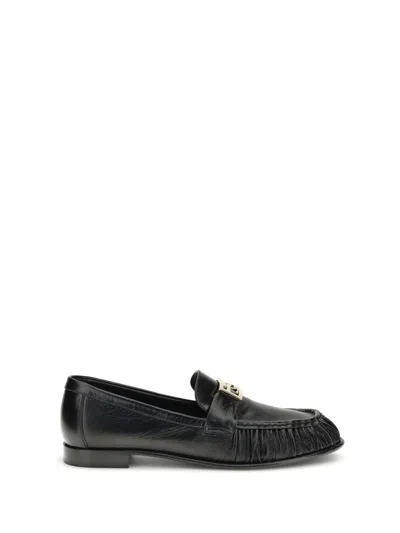 Fendi Nappa Leather Baguette Loafers Fringe Detail In Multi