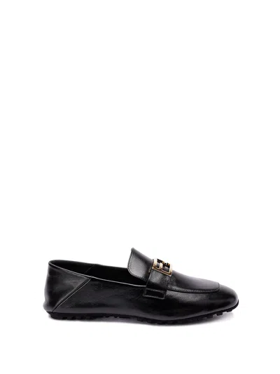 Fendi Loafers In Black  