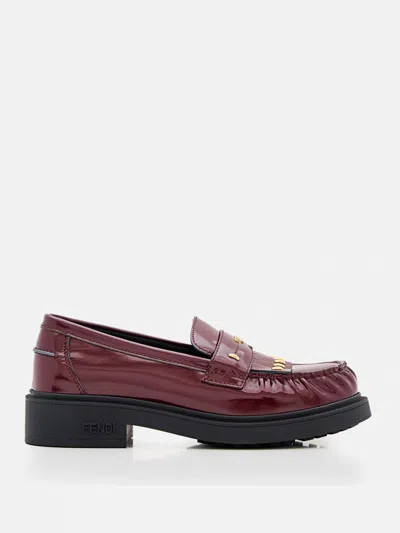 Fendi Loafers  Woman Colour Brown In Braun