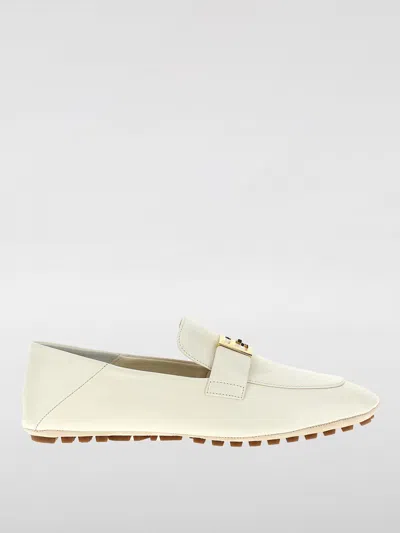 Fendi Loafers  Woman Colour White In Neutral