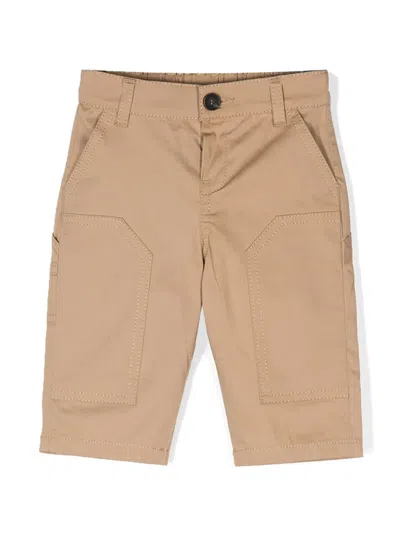 Fendi Babies' Logo-appliqué Straight-leg Trousers In Neutrals