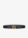 Fendi Cintura Reversibile Ff In Black