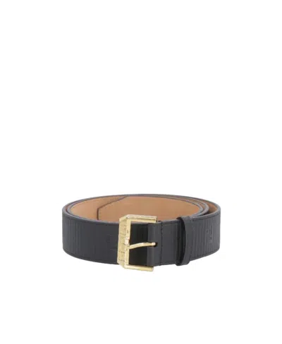 Fendi Logo Belt In Black