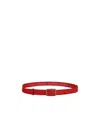 Fendi Logo Belt In Red