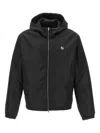 Fendi Branded Jacket With Hood And Pockets In Black