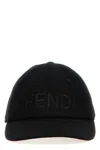 Fendi Baseball Hat With Logo In Brown