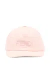 Fendi Logo Cap In Pink
