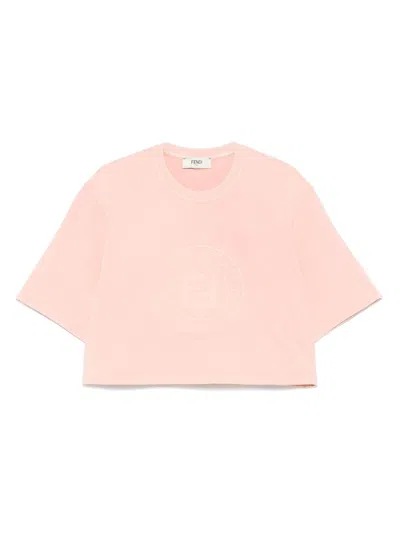 FENDI FENDI LOGO COTTON T-SHIRT
