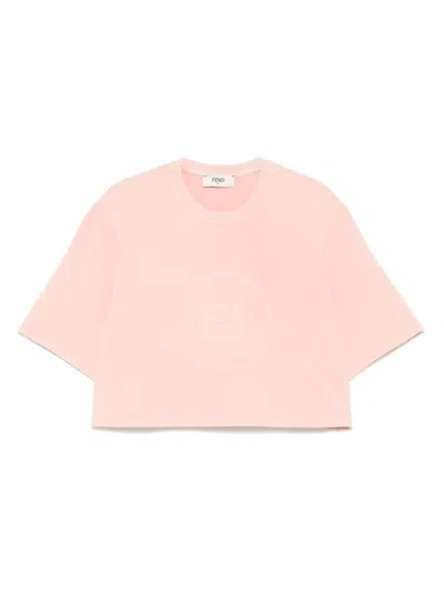 Fendi Logo Cotton T-shirt