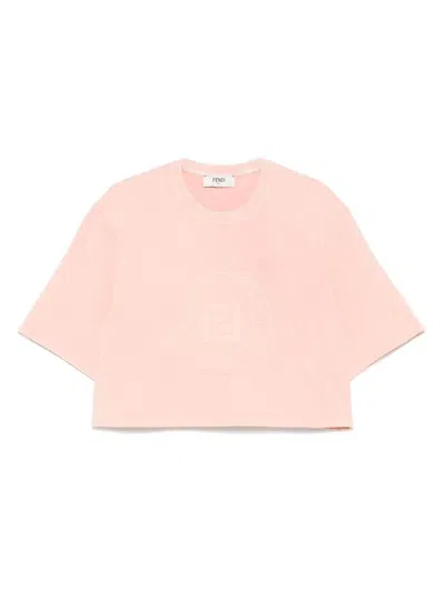 FENDI FENDI LOGO COTTON T-SHIRT