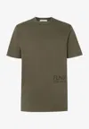 Fendi 1925 Stencil Print T-shirt In Green