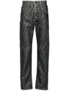 Fendi Ff Jeans In Grey