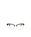 Fendi Logo Detail Flat Lens In Black