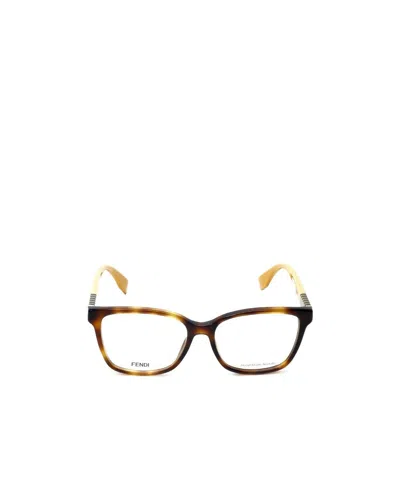 Fendi Logo Detail Flat Lens In Multicolor