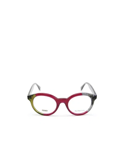 Fendi Logo Detail Flat Lens In Multicolor