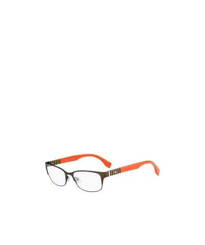 Fendi Logo Detail Flat Lens In White