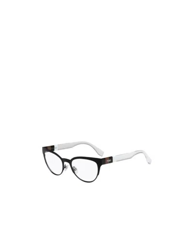Fendi Logo Detail Flat Lens In White