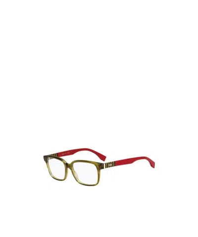 Fendi Logo Detail Flat Lens In White