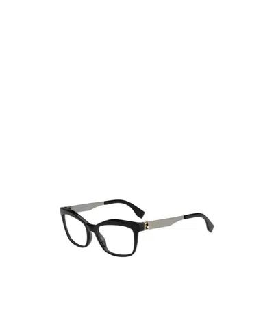 Fendi Logo Detail Flat Lens In White