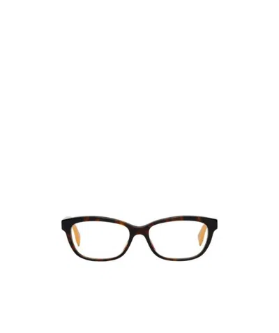 Fendi Logo Detail Flat Lens In White