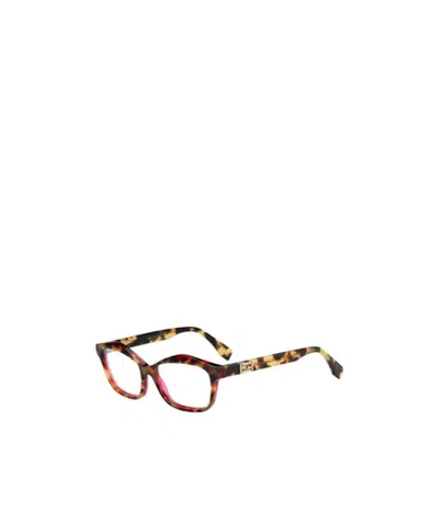 Fendi Logo Detail Flat Lens In White