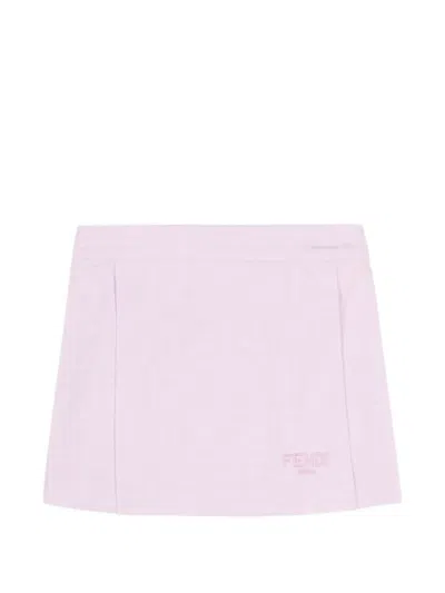 Fendi Babies' Logo-detail Skirt In Pink