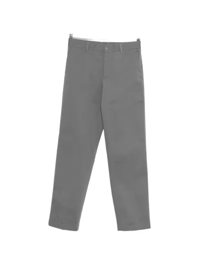 Fendi Logo-detail Trousers In Gray