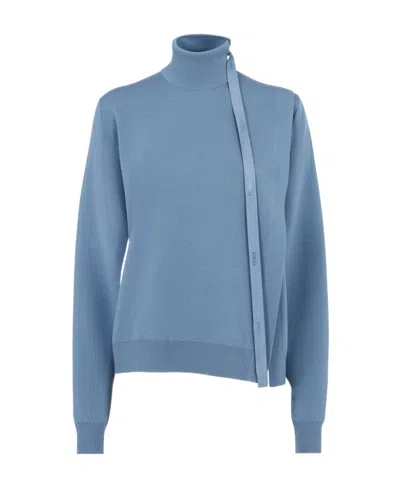 FENDI FENDI CUT-OUT DETAILED SWEATER