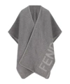 Fendi Grey Wool And Cashmere Poncho In Gray