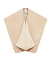 Fendi Logo Detailed Poncho In Nude