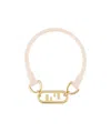 Fendi Logo Details Necklace In Yellow
