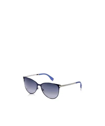 Fendi Logo Details Sunglasses In Blue