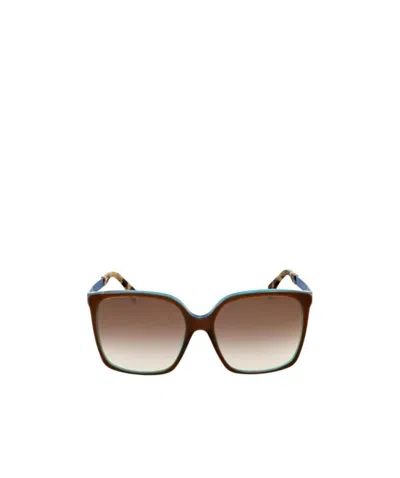 Fendi Logo Details Sunglasses In Brown