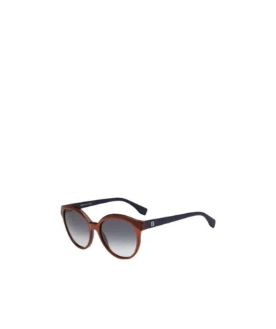 Fendi Logo Details Sunglasses In Gray