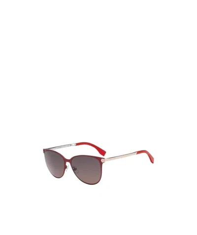 Fendi Logo Details Sunglasses In Gray