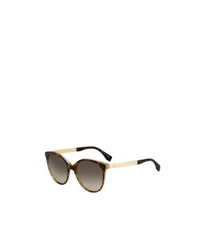 Fendi Logo Details Sunglasses In Multicolor