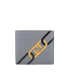 Fendi Logo Double Fold Wallet In Gray