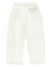 Fendi Logo Elastic Pants In White