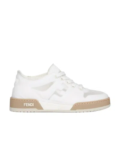 FENDI FENDI MATCH MESH LOW TOP SNEAKERS